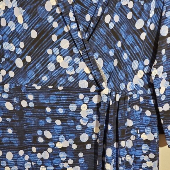 THE LIMITED polka dot faux wrap dress size large - Picture 2 of 4